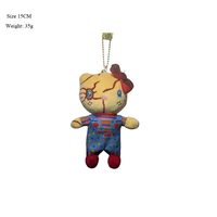 En gros Peluche chat style Kawaii Punk, tenue de motard gothique, en coton PP doux brodé, cadeau, direct usine