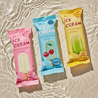 Sachet Personnalisé de Barres Glacées et de Popsicles en Film d'Aluminium, Coloré, de Qualité Alimentaire, à Scellage Arrière, pour Emballage d'Aliments Surgelés