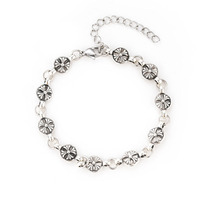 Bracelet chaîne gourmette vintage en acier inoxydable avec croix chrétienne en zircon, bijou gothique en alliage de zinc, cadeau