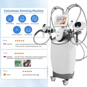 أحدث ماكينة تخسيس للتخسيس موديل 2024 طراز 40Khz 60J من Endermology بتفريغ الهواء لفقدان الوزن على شكل فيلا 3 III V9 V10 ماكينة تجارية/ للبيع