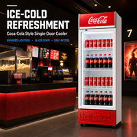 Lemari Pendingin Minuman Komersial dengan Pintu Kaca Tegak untuk Bar, Restoran, Supermarket, Hotel