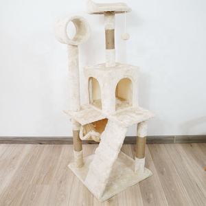 Pohon Kucing Memanjat Besar Kayu Mewah Tempat Cakar Pohon Kucing Menara Kondominium - Product Image 4