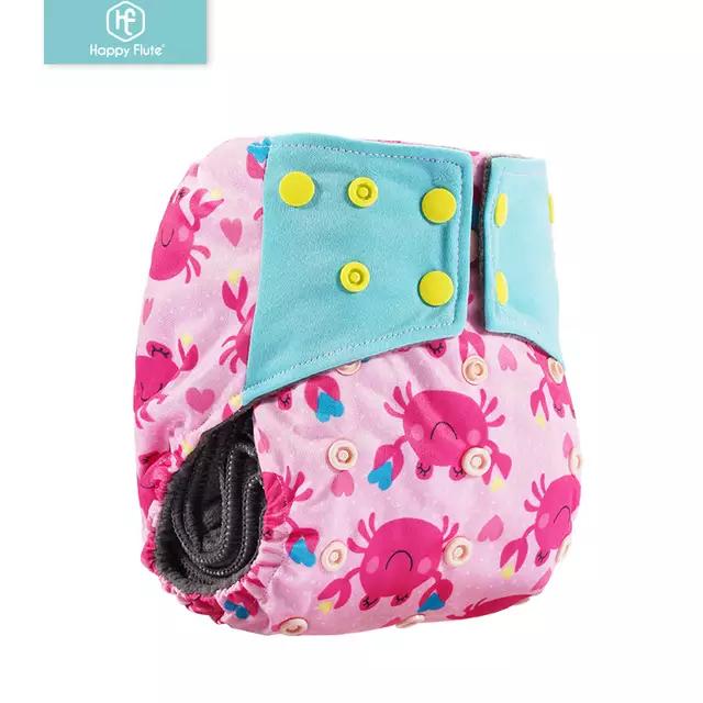 Happyflute высококачественные Многоразовые детские подгузники оптом детские подгузники из бамбукового угля