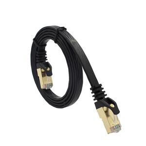 Câble Ethernet D-sunty Cat7 10 Gbit/s 600 MHz RJ45 blindé, câble réseau 10 m, cordon de raccordement LAN plat en cuivre multibrins - Product Image 4