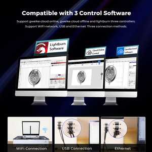 Machine de découpe laser à tube métallique RF Gweike <span class=keywords><strong>Cloud</strong></span> avec graveur rotatif haute précision pour verre et acrylique, machine de gravure et de découpe laser XTool - Product Image 4