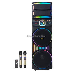 Mới nhất DJ đôi 12inch loa lớn TWS điện lớn loa woofer với đôi Micro không dây ifeigift 1286 Loa - Product Image 6