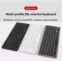 Cadeau d'affaires, clavier et souris sans fil, rechargeable par USB, étanche, ultra fin, design ciseaux
