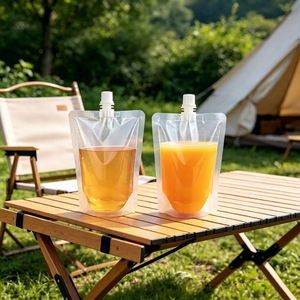 High Quality Firm Seal 70ml Small Travel Spout Pouch Disposable Quick Use Bag For Outdoor <b>Camping</b> Shampoo <b>Storage</b> - Product Image 1
