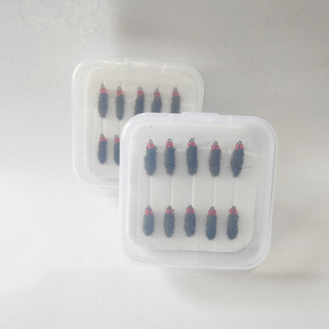 10 Anzuelos para Mosca en Caja, Anzuelos Nano <span class=keywords><strong>Bug</strong></span> 12 # 14 # 16 # 18 #   Micro Bait Luya Bionic White Strip Horse <span class=keywords><strong>Mouth</strong></span> - Product Image 1