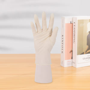 Gants d'examen jetables en latex sans poudre, épaisseur 5 MIL, longueur 24 CM, bord coupé, manchette lisse, usage général, fabriqués en Malaisie - Product Image 6