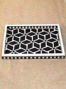 ถาดเสิร์ฟอาหารทรงสี่เหลี่ยมผืนผ้าดีไซน์ประณีตถาดรองกระดูก - Product Image 3