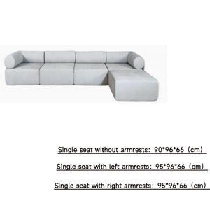 आधुनिक एल-आकार के लिविंग रूम सोफा सेट कपड़े मॉड्यूलर संयोजन सोफा वैक्यूम संपीड़न सोफा वैक्यूम संपीड़न सोफा - Product Image 4