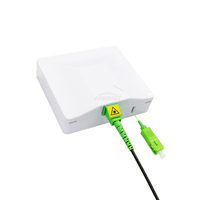 Caja de terminales de cable de fibra óptica para interiores tipo Mini de 1/2 /6 puertos Caja de pared FTTR con cable invisible