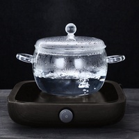 Kinglang — casserole en verre Transparent résistant à la chaleur, bol de cuisson durcissant pour le four à micro-ondes