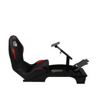 Cabina de Simulación de Carreras F1 Profesional con Asiento, Diseño Plegable Ajustable con Movimiento Completo para Simulador de Juegos de PC y PS5