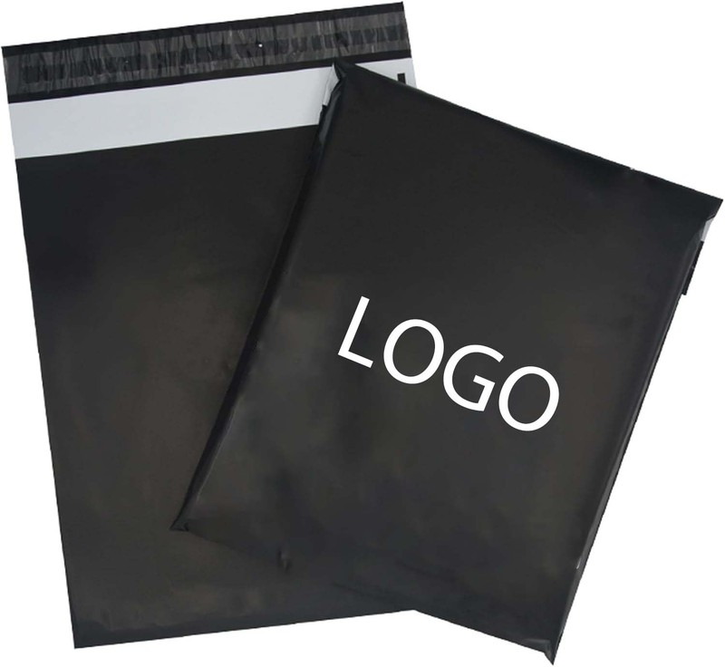 Custom Printed Shipping Envelope Black Poly