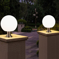 Lampadaire de jardin LED en acier inoxydable IP33, éclairage extérieur étanche pour clôture et allée