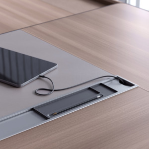 Mesa DE OFICINA DE MADERA Modern Manager Boss Escritorio de computadora Escritorio de oficina de lujo Escritorio moderno Juego de muebles de oficina Mesa de juegos - Product Image 3