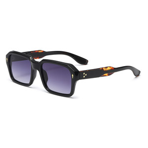 Custom Logo 2026 Retro Women Rivets Punk Sun Glasses UV400 <b>Gradient</b> Shades Square Men <b>Sunglasses</b> - Product Image 5