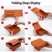 Boîte magnétique en carton recyclable de couleur personnalisée avec logo d'usine, boîte cadeau magnétique pliante de luxe de qualité supérieure
