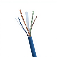 Cable de Comunicación LAN Cat6A CCA/305M PVC para Interiores, UTP de Alto Rendimiento, Conductor Sólido de 8 Hilos, 100m, Marca OEM/ODM Guangdong
