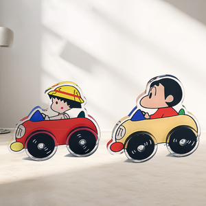 Customizable Acrylic Slide <b>Car</b> Adorable Toy Rocker Celebrity-Themed DIY Desktop <b>Ornament</b> & Motorcycle Standee - Product Image 3