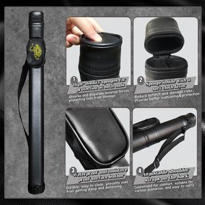 Queue de billard Tai Ba Cues en 2 parties, enveloppement en lin, embout en cuir multicouche de 13 mm, queue de billard professionnelle 18, 19, 20, 21 oz - Product Image 5