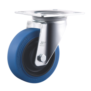 VIMA Heavy Duty Iron TPR 4 Inch Fixed <b>Wheel</b> Castor Trolley Shopping <b>Cart</b> <b>Wheels</b> 100kg Capacity Industrial Caster - Product Image 2