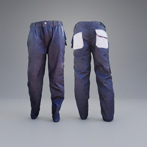 Unisex Dark Blue Mid Waist Lightweight Winter <b>Work</b> <b>Pants</b> Utility Trousers Multi Pocket Industrial Use <b>Cargo</b> <b>Pants</b> - Product Image 2