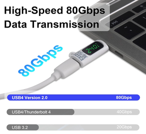 240w usb c למתאם נקבה, 8k60hz סוג וידאו c extender תצוגה דיגיטלית עבור אוזניות/טלפון otg/בקר משחק - Product Image 3