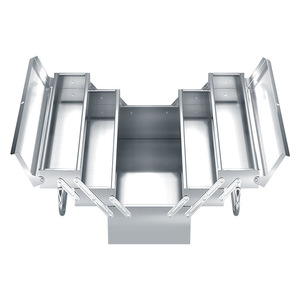 Stainless Steel Toolbox 4 Compartments 265Mm Depth Folding <b>Waterproof</b> Multi Layer Industrial Storage <b>Tool</b> <b>Box</b> - Product Image 1