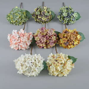 Fleurs artificielles en vrac soie hortensia Arrangements bouquets de mariage décorations fausse flore <span class=keywords><strong>Festival</strong></span> Bar bricolage - Product Image 1