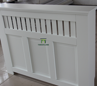 Cache-radiateur moderne en MDF Timberlume personnalisé OEM/ODM pour marques de décoration intérieure UE/US, panneau frontal massif blanc/clair pour salon