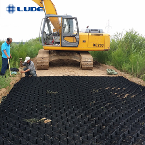 HDPE geocell sỏi lưới ổn định nhựa tổ ong di động Giam giữ hệ thống geocells cho đường - Product Image 3