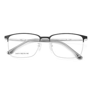 Montures de lunettes carrées en alliage pour hommes Danyang 34879, légères, monture complète, verres en acrylique, design minimaliste - Product Image 1