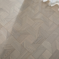 Parquet en bois de style européen, chêne multicoque de tonalité moyenne, pour l'immobilier