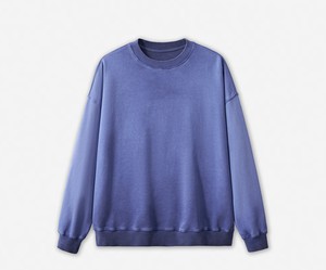 Jersey de poliéster/algodón para hombre, suéter a prueba de viento transpirable de otoño tejido informal con cuello redondo grueso de Color sólido - Product Image 5