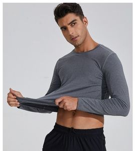 2024 camisetas de manga larga de secado rápido camiseta ligera transpirable Golf tenis ecuestre Jogger correr gimnasio deporte hombres camiseta - Product Image 4