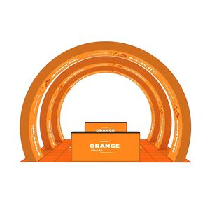 20x20 कस्टम पोर्टेबल एल्यूमीनियम घुमावदार बैकलिट आर्क प्रदर्शन एक्सपो निष्पक्ष विज्ञापन व्यापार शो बूथ - Product Image 2