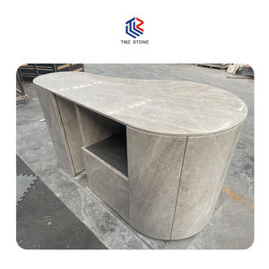 TMZ Cuarcita Alta Calidad Natural Losa Cuero Taj Mahal Pulido Superficie Interior para Armarios Curvos Impermeable para Villas - Product Image 1
