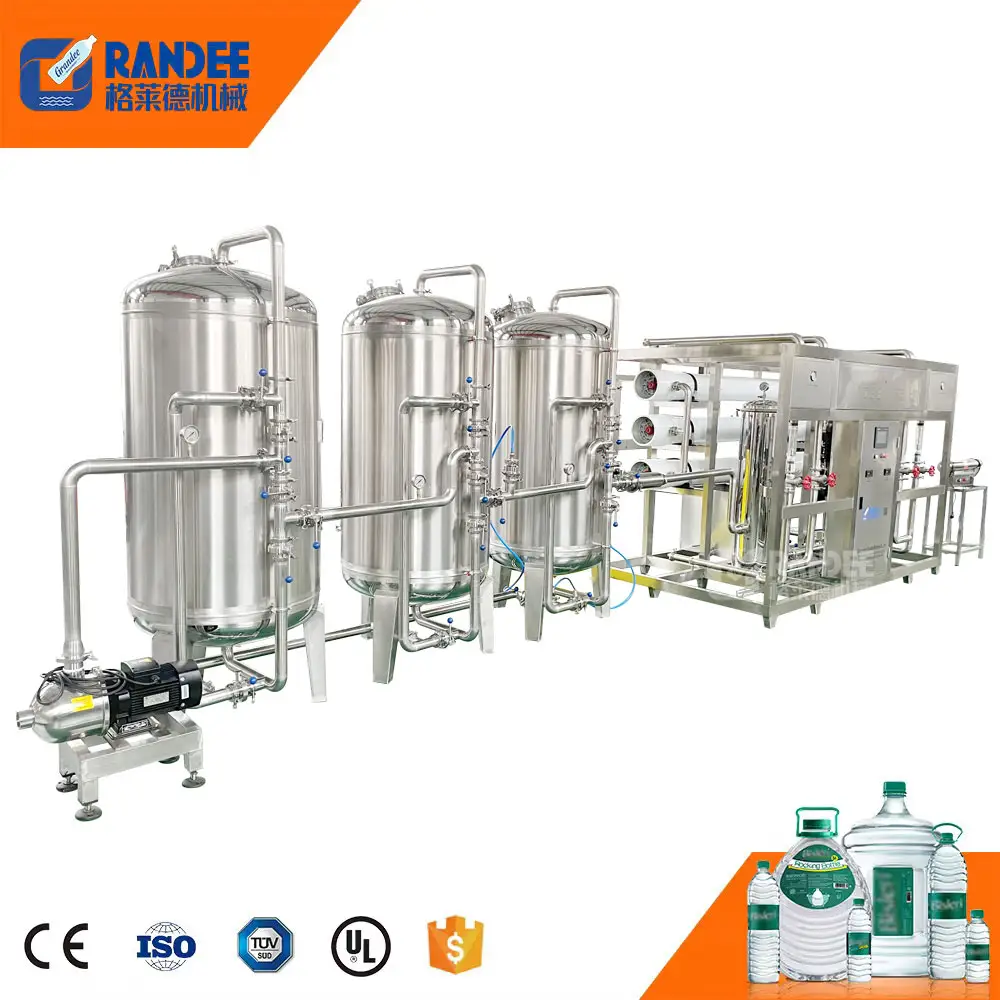 Automatische 5000LPH RO Trinkwasserbehandlungsmaschine Ausrüstungssystem Anlage