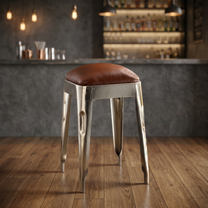 Tabouret ottoman en fer et métal, style industriel moderne, antique et vintage, avec housse amovible, pour la maison, appartement, ferme, villa, hôtel - Product Image 2
