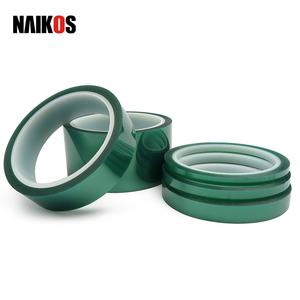 Cinta de PET verde adhesiva sensible a la presión de silicona para enmascarar industrial - Product Image 1