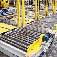 Convoyeur à rouleaux motorisé à chaîne robuste sur mesure, convoyeur à rouleaux en acier pour le tri logistique et la manutention de palettes
