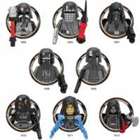 Figurines d'action Dark Space Armored Mini Building Blocks en ABS, briques à assembler, jouet éducatif pour enfants, cadeau de collection