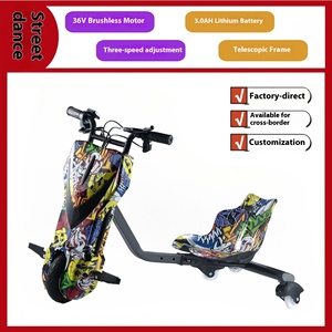 DomeRide V8 36V 电动漂移车，适合 6-8 岁儿童，三轮双摇杆，数字显示灯，承重 100 公斤，现代户外型 - Product Image 6