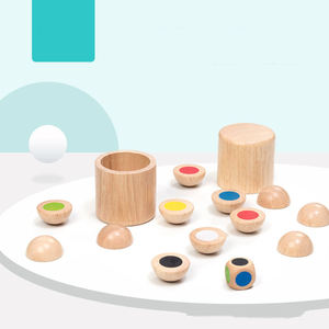 Giocattoli Impilabili in Legno Ecologici di Alta Qualità, Blocchi Educativi da Costruzione, 40 Pezzi, Assemblaggio Fai-da-Te, Scala 1:1, Edifici Moderni per Bambini - Product Image 2