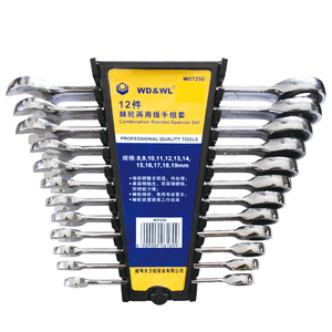 CRV Steel 12-Piece Double End Metric Ratcheting Combination <strong>Wrench</strong> OEM <strong>Set</strong> - Product Image 6