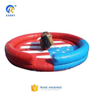 Commercial Playground Inflatable Mechanical Bull Ride Mechanical Bull Ride Machine Mico Brand 300-500kg Capacity 5-10 Passengers - Product Image 5