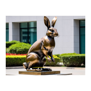 Adornos de jardín de metal Escultura de gato Estatua de gato artesanal de bronce Estatua de animales domésticos de tamaño natural Estatua de latón - Product Image 4